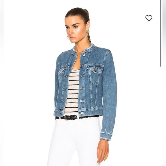 ACNE Studios Denim Top Jacket in Indigo Fray Size 32 / 00 US - Picture 2 of 13